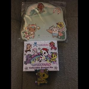 tokidoki Other - Tokidoki unicorno pin and Tokidoki Hawaii notes tokidoki Other - Tokidoki unicorno pin and Tokidoki Hawaii notes